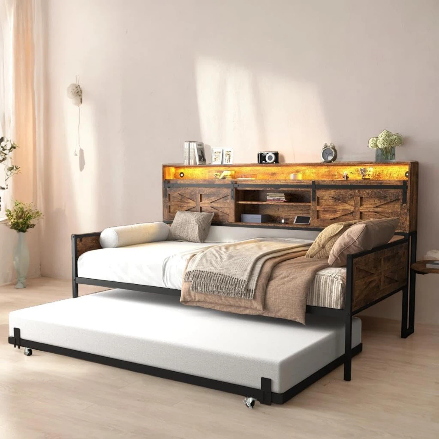 Twin Storage Daybed with Pop Up Trundle - photo 3