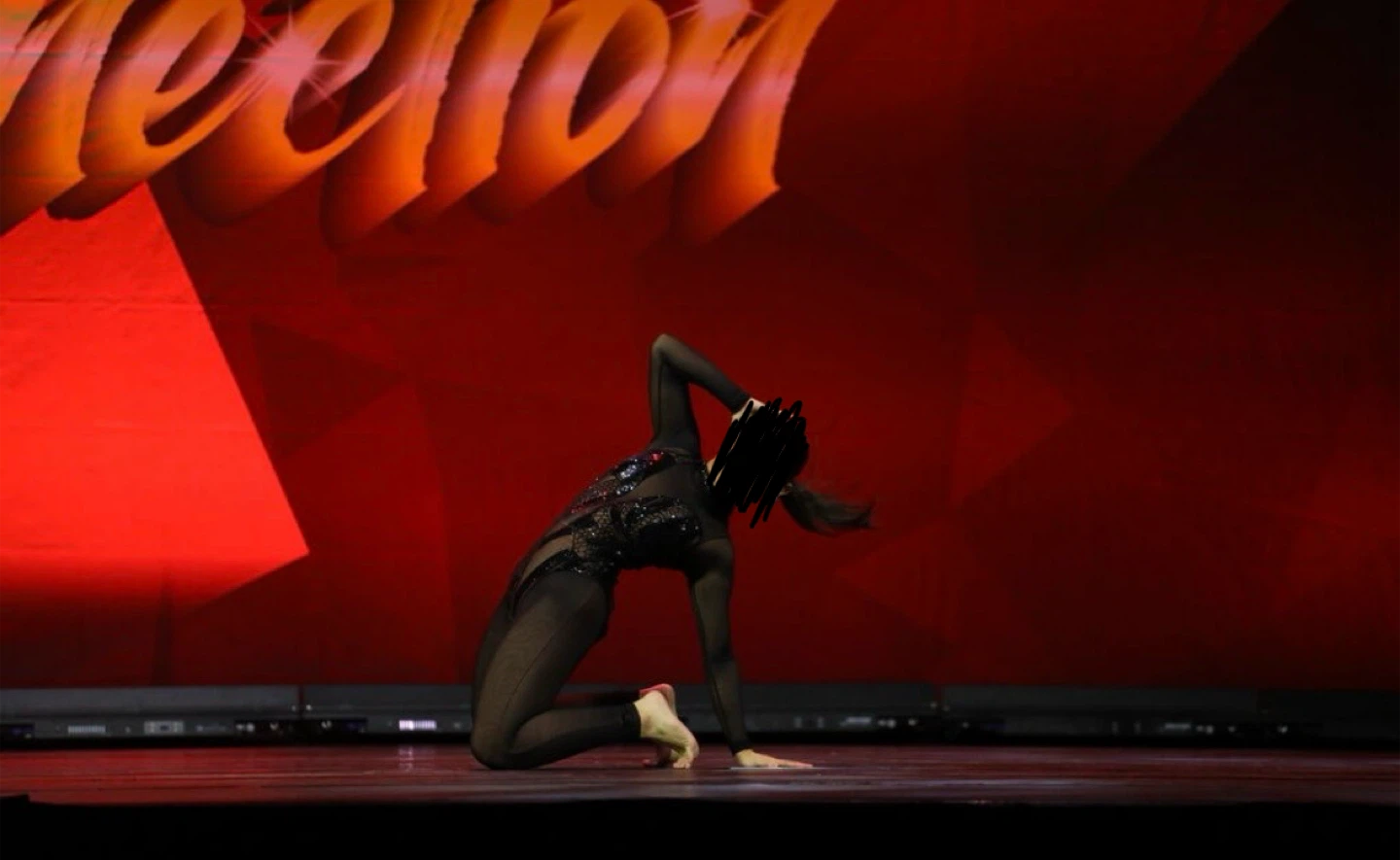 Black Dance Costume with Sequins - photo 3