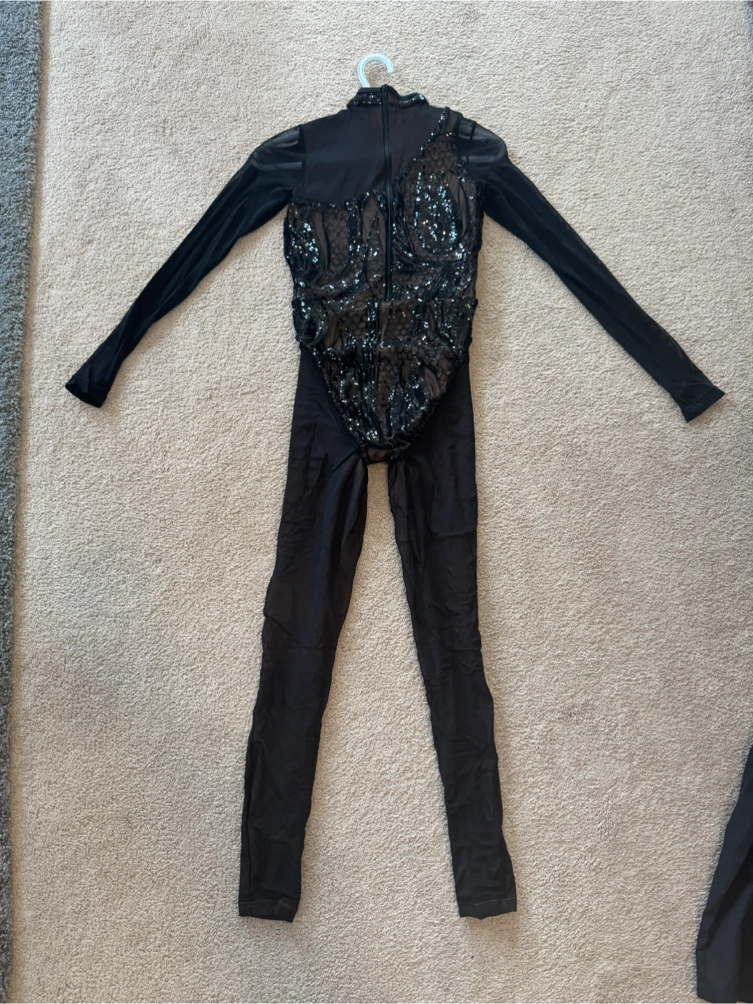 Black Dance Costume with Sequins - photo 2