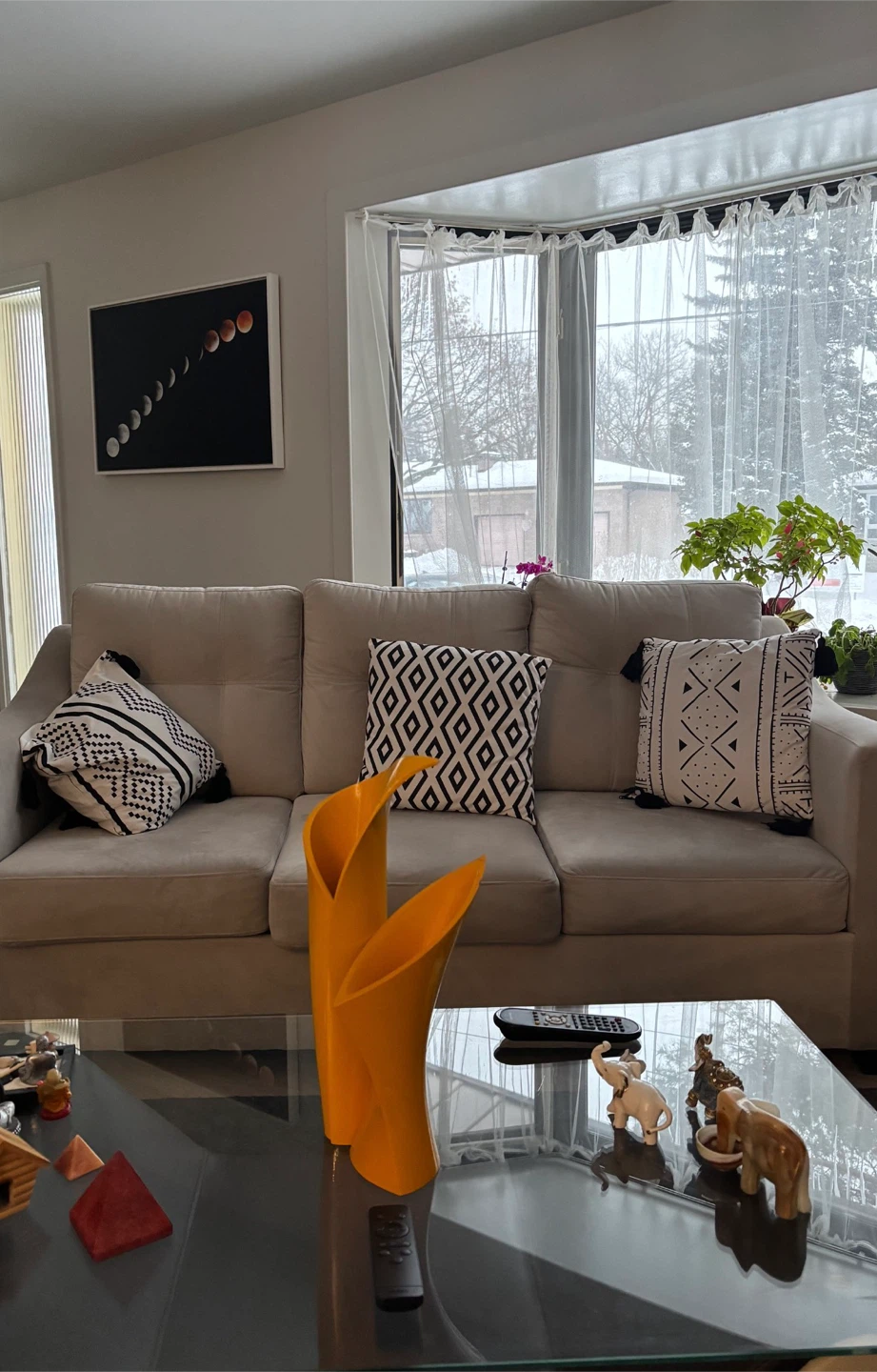 Grey Sofa with Decorative Pillows - photo 3