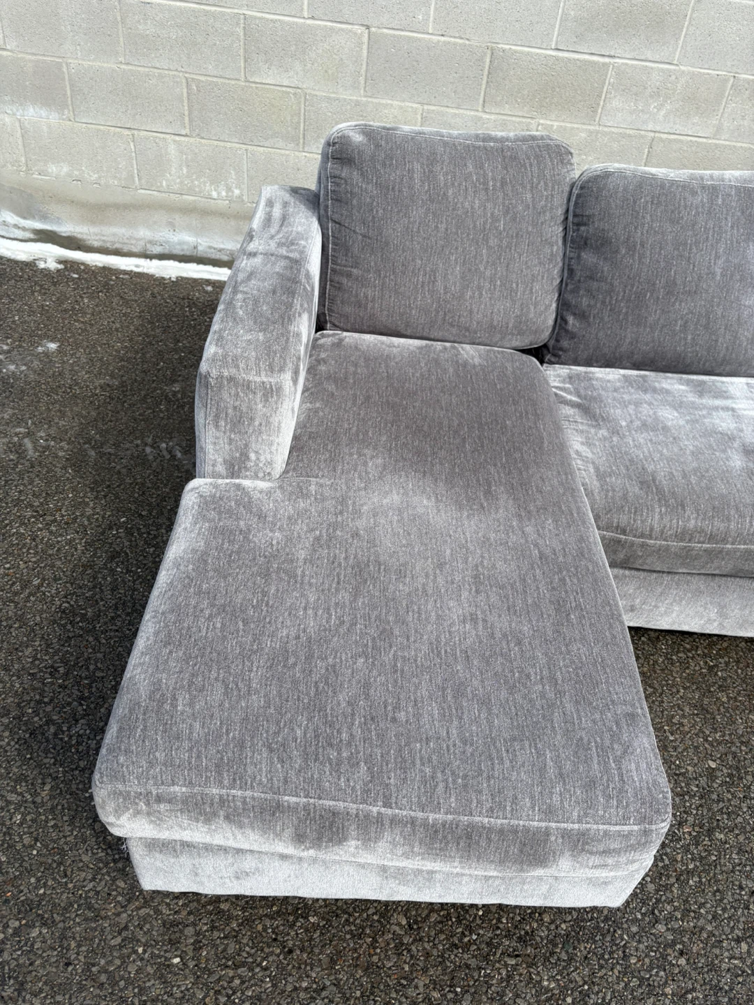 Grey Large U-Shaped Sectional Sofa - Free Delivery - photo 5