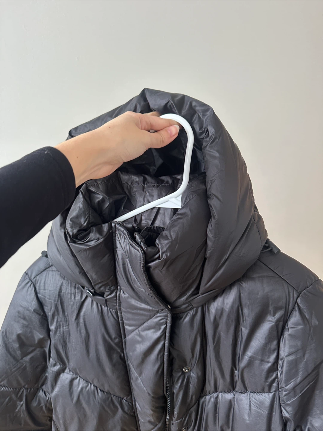 GAP Black Puffer Jacket with Hood - photo 5