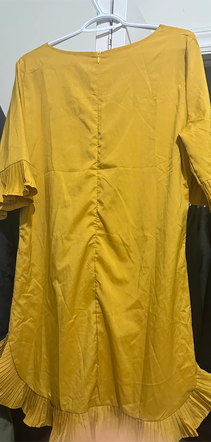 Yellow Ruffled Dress