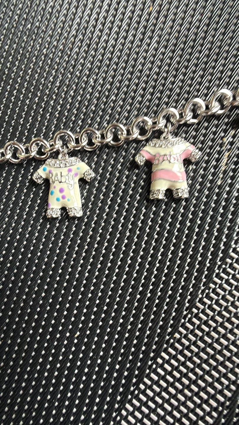 925 Silver Baby Onesie Charm Bracelet - photo 2