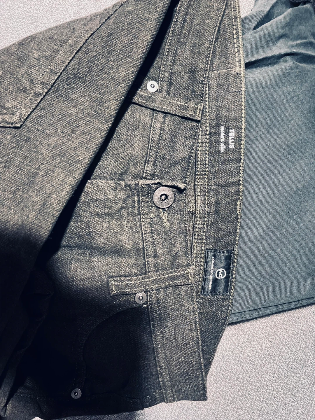 AG-Star Raw "Texas" Straight Fit Jeans - Grey - Size 34/34 - photo 3