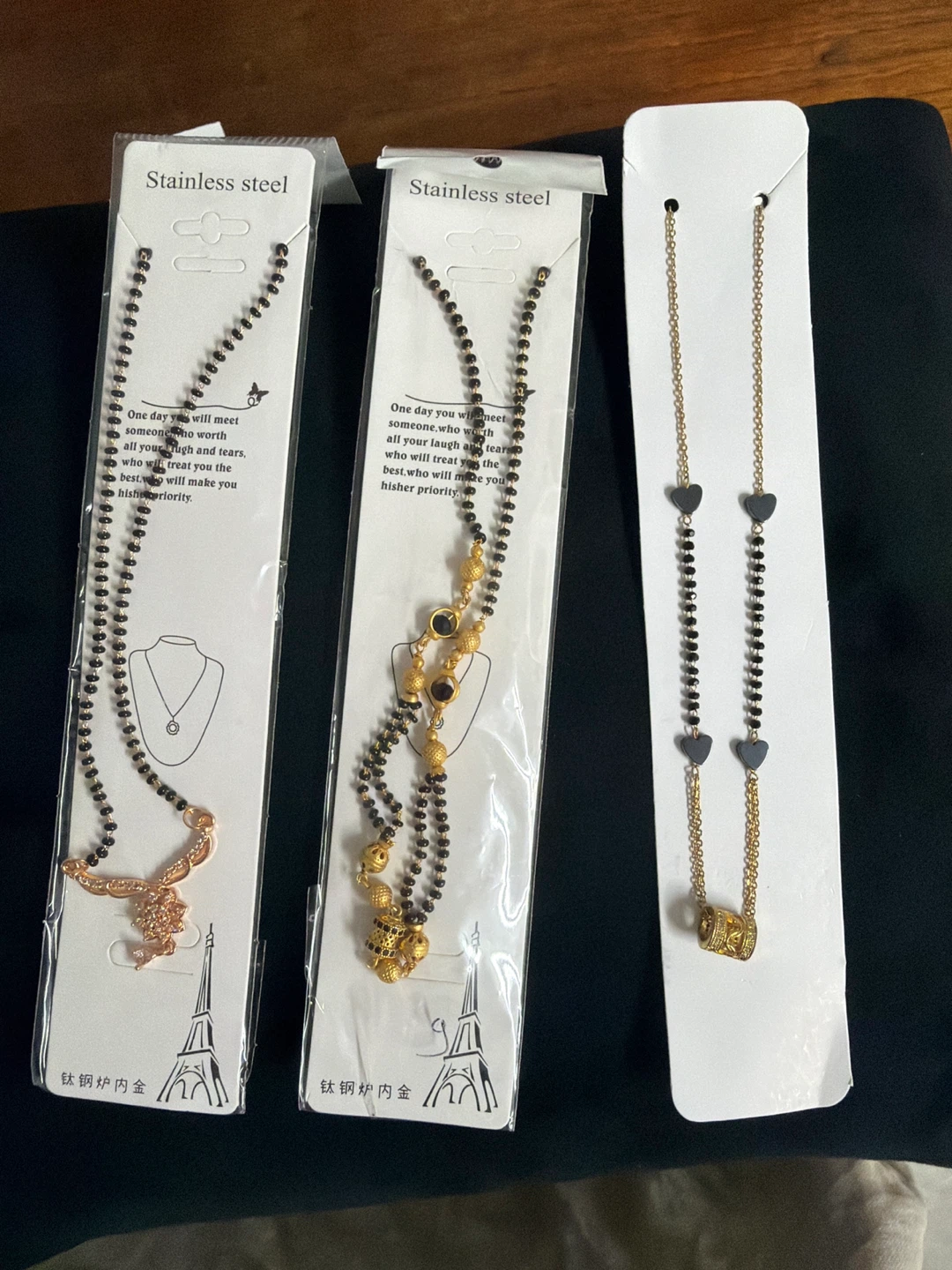 Black beads necklace (Mangalsutra)
