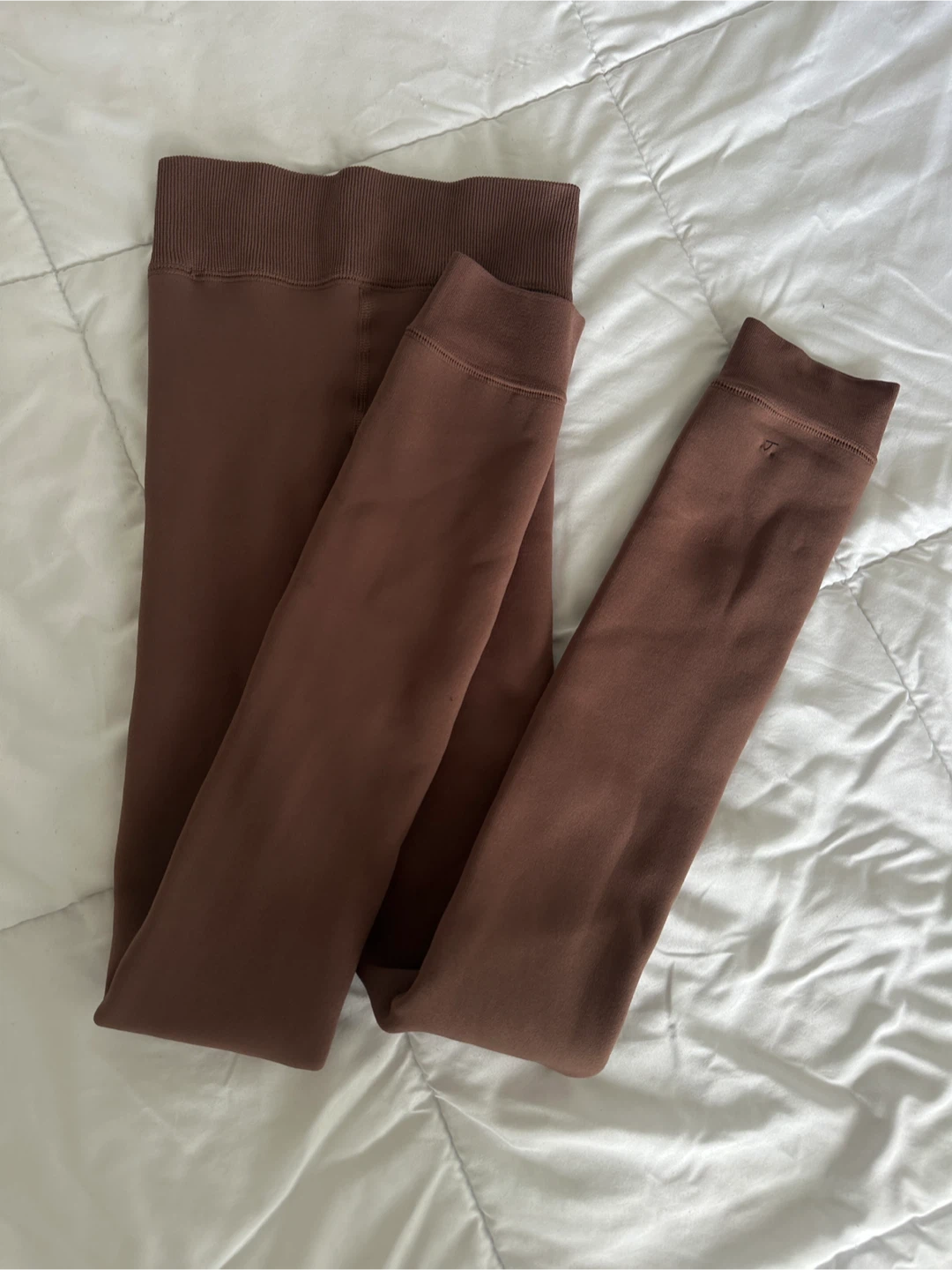 3 PACK Primark Brown Fleece Lined Leggings Size S/M