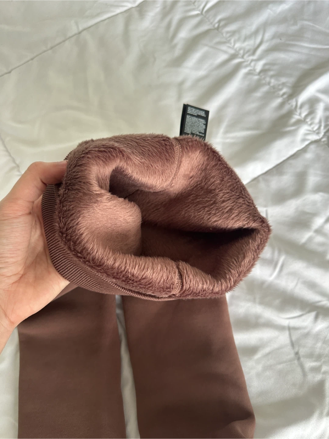 3 PACK Primark Brown Fleece Lined Leggings Size S/M - photo 3