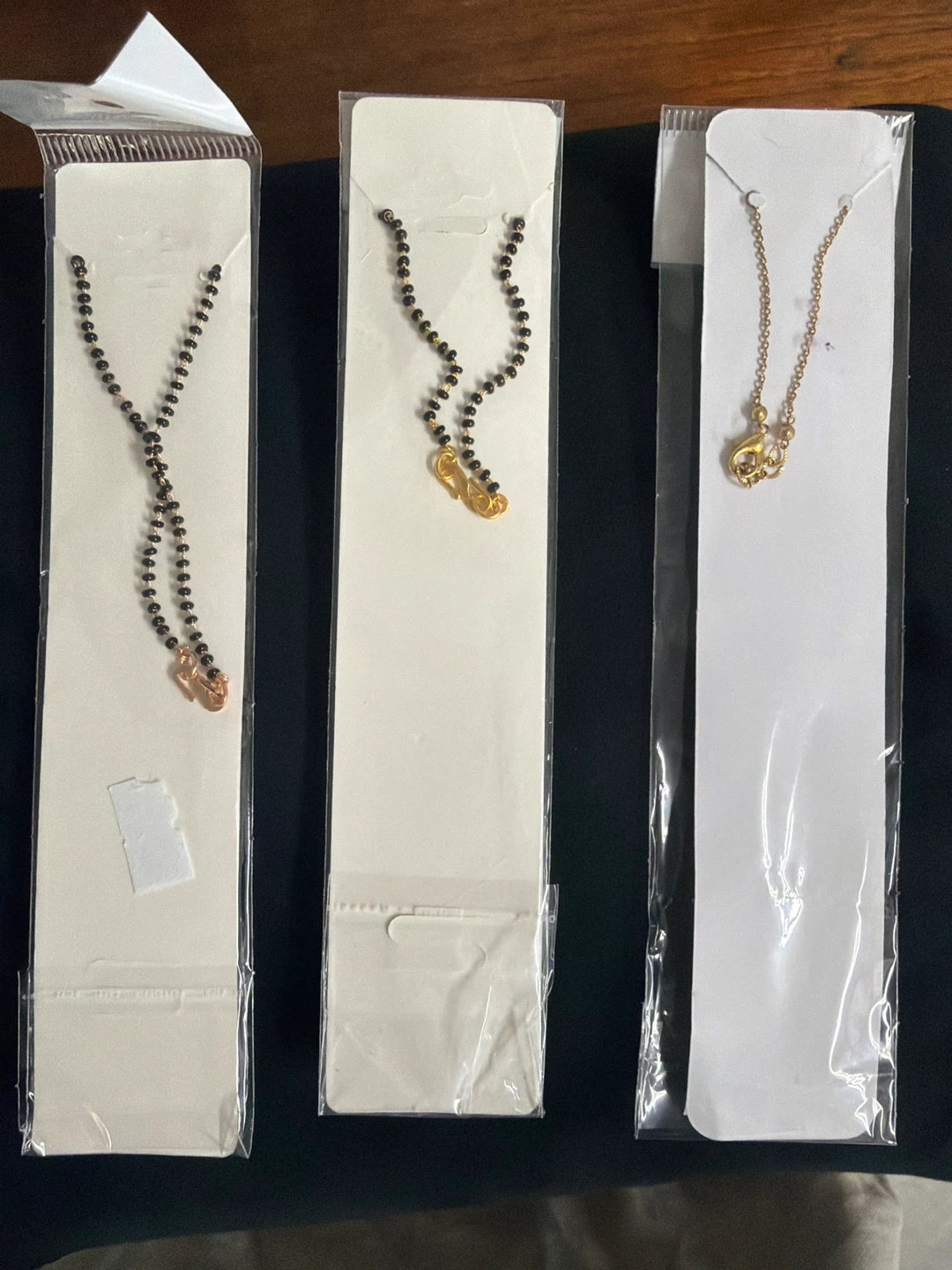 Black beads necklace (Mangalsutra) - photo 2