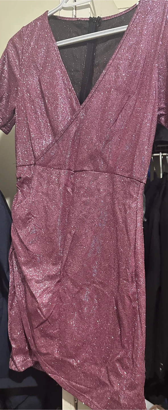 Sparkly Pink Mini Dress