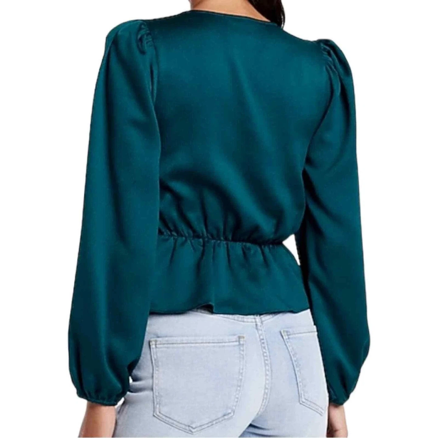 Brand New Express V-Neck Peplum Top - photo 3