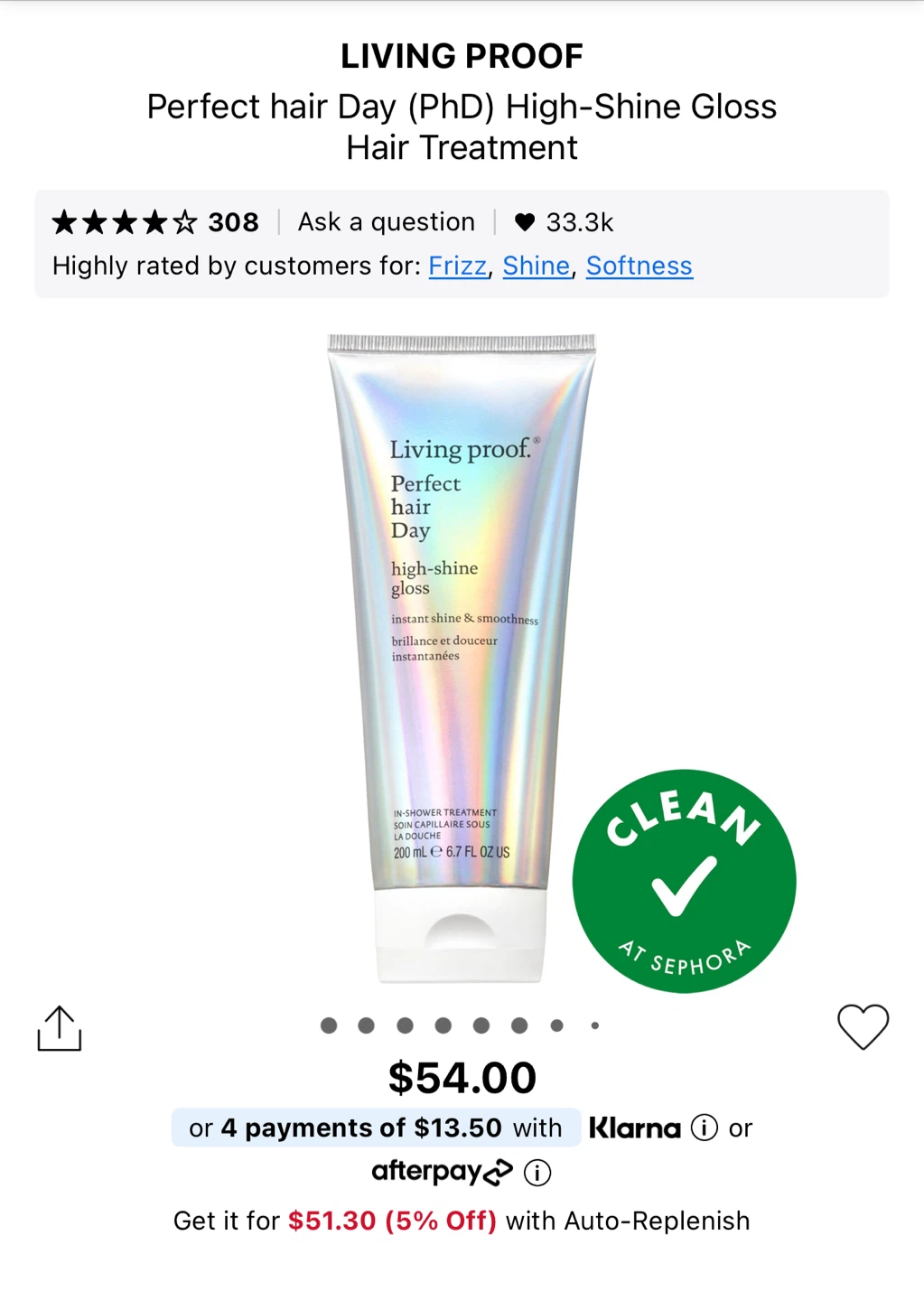 Mini Living Proof Perfect hair Day Treatment 30 ml