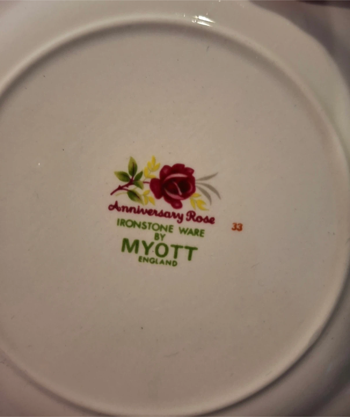 MYOTT England Anniversary Rose Ironstone Ware Dinner Set - photo 3