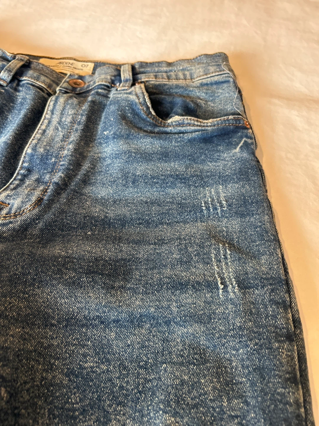 Ardene Straight Leg Jeans - Blue Wash - photo 2