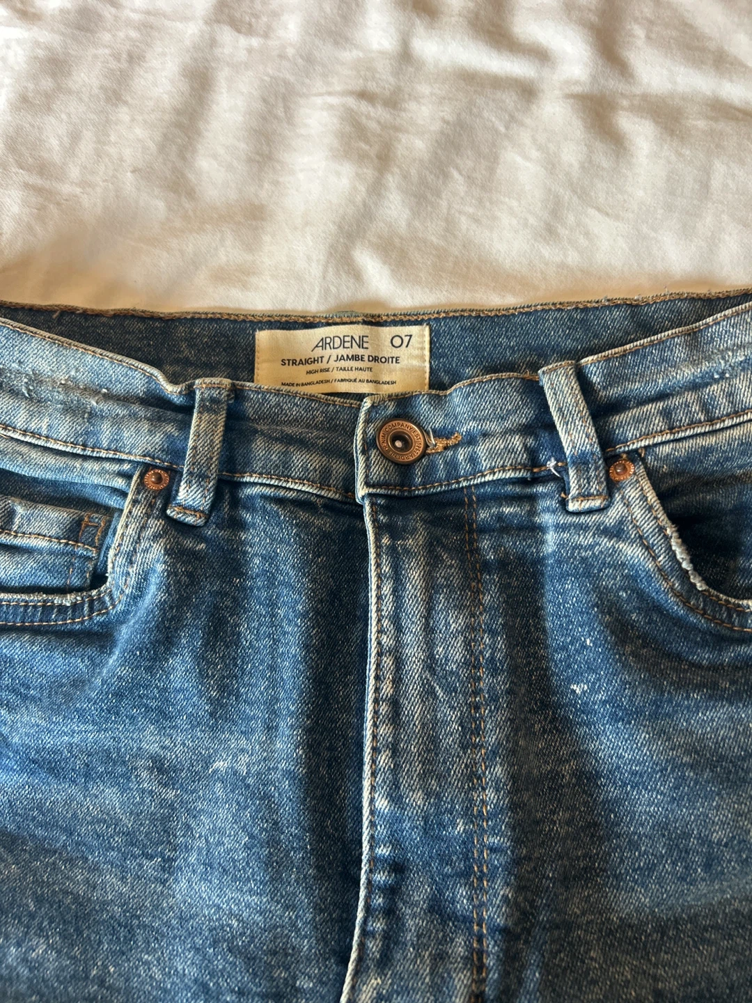 Ardene Straight Leg Jeans - Blue Wash - photo 3