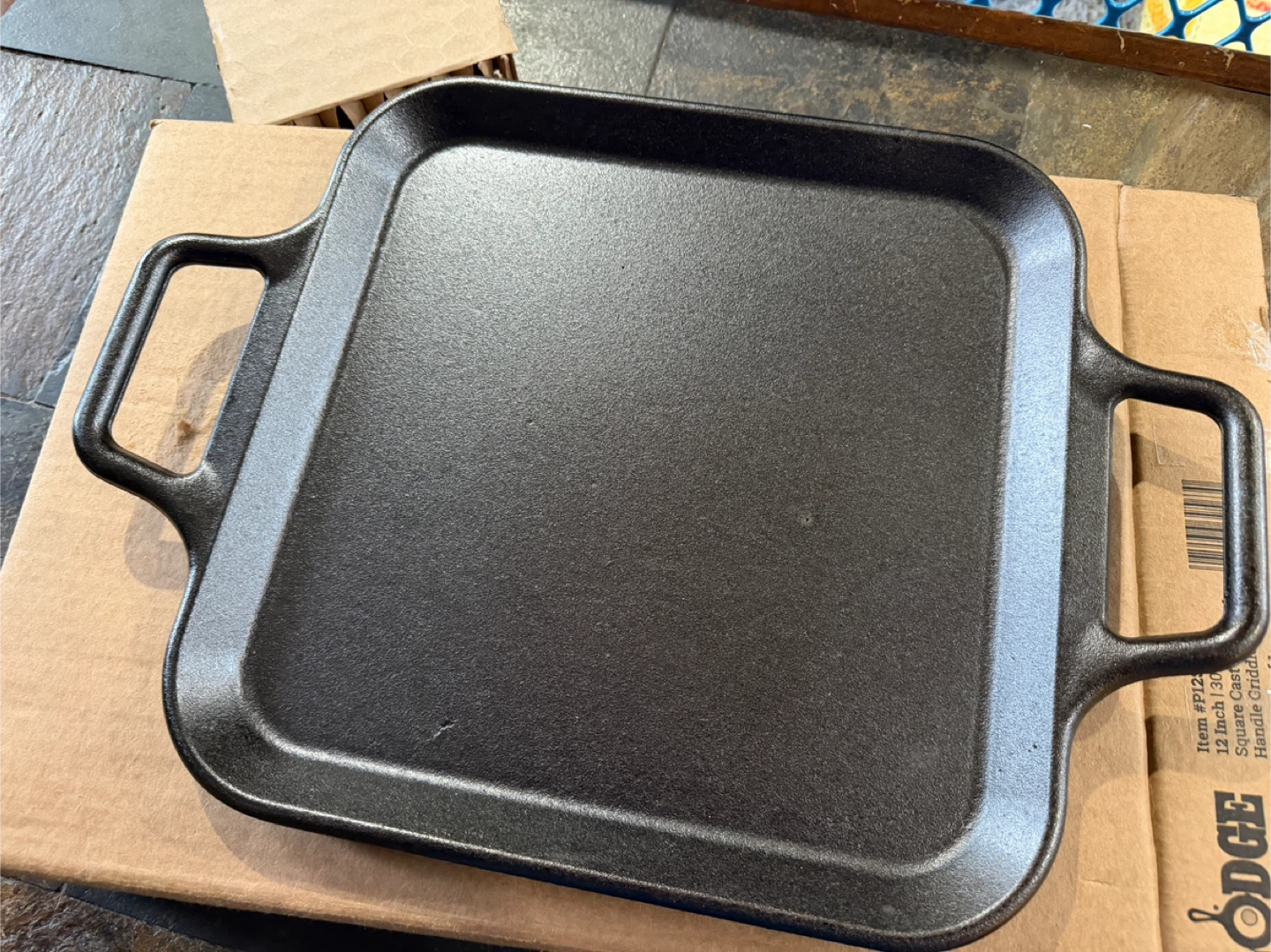 Lodge 12 Inch Square Cast Iron Griddle
