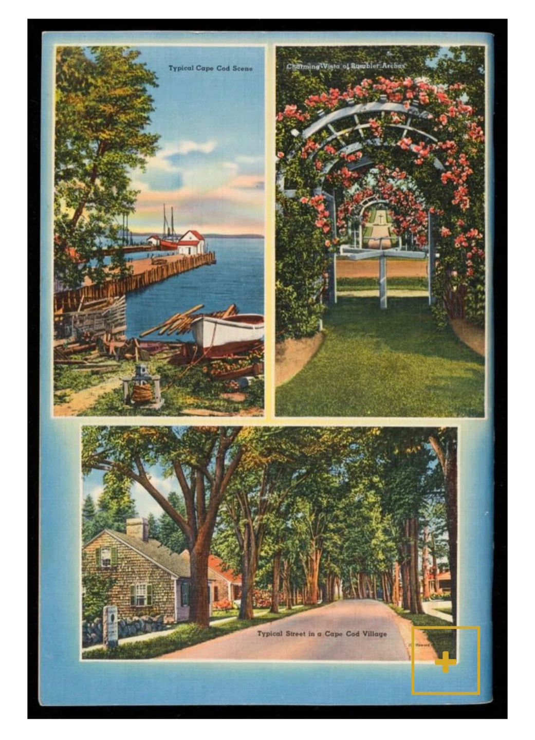 Vintage 1940s Cape Code Illustrated Tichnor travel guide USA - photo 2