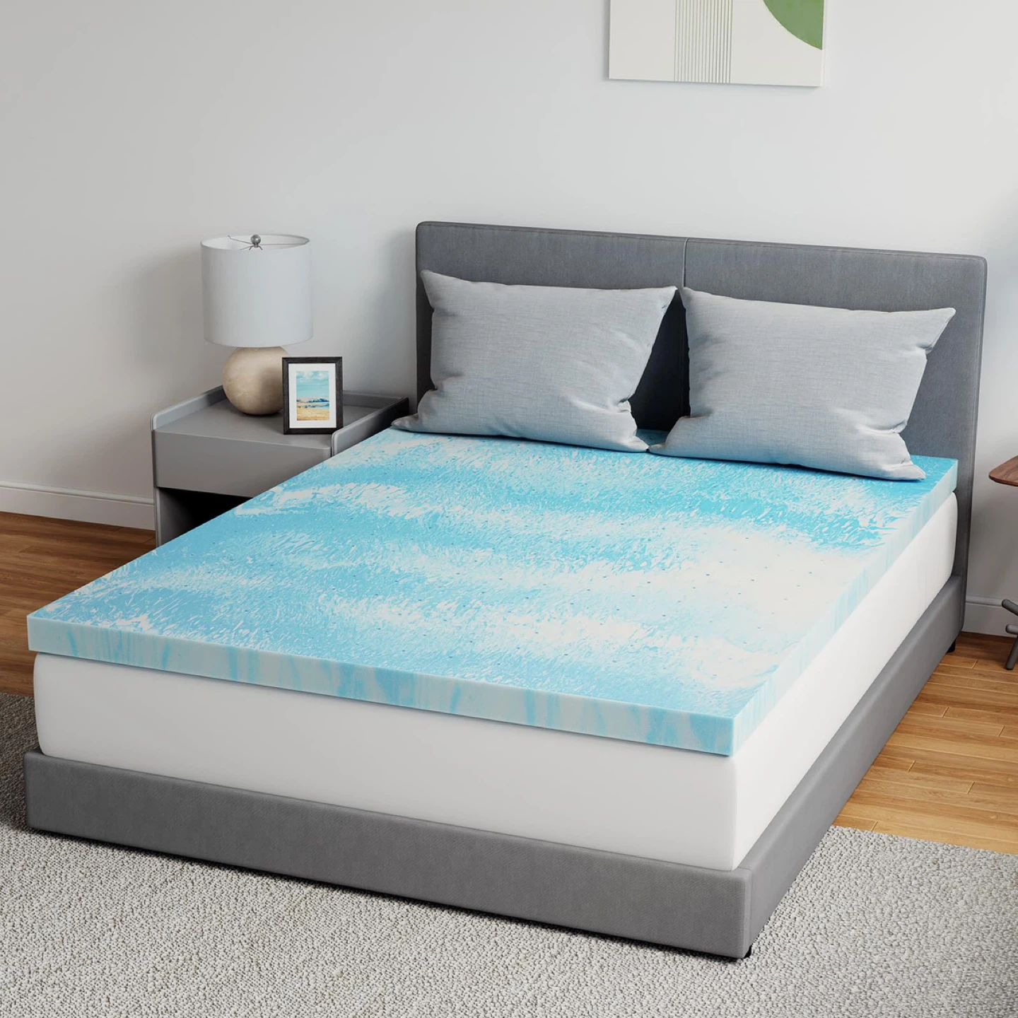 Novilla Memory Foam Mattress Topper Queen - 3 Inch
