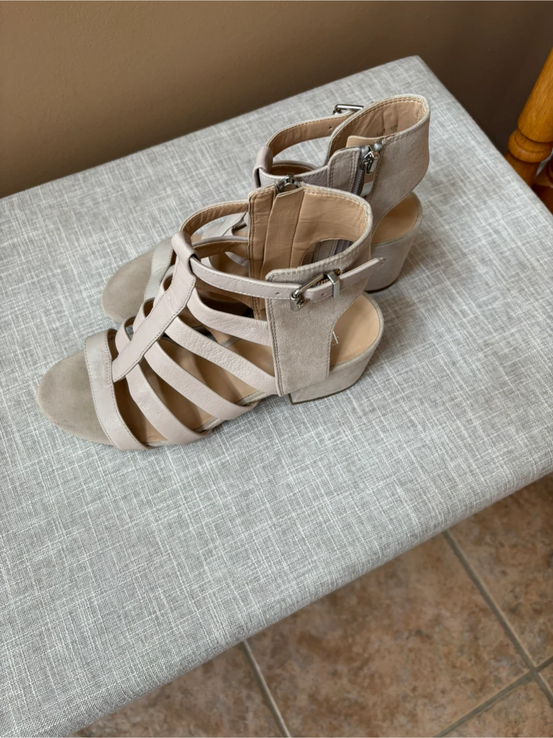 Franco Sarto Beige Gladiator Sandals - photo 2