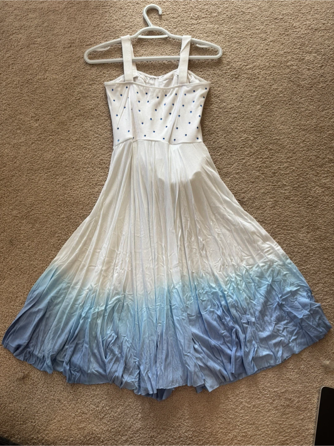 White and Blue ombré Dance Costume - photo 2
