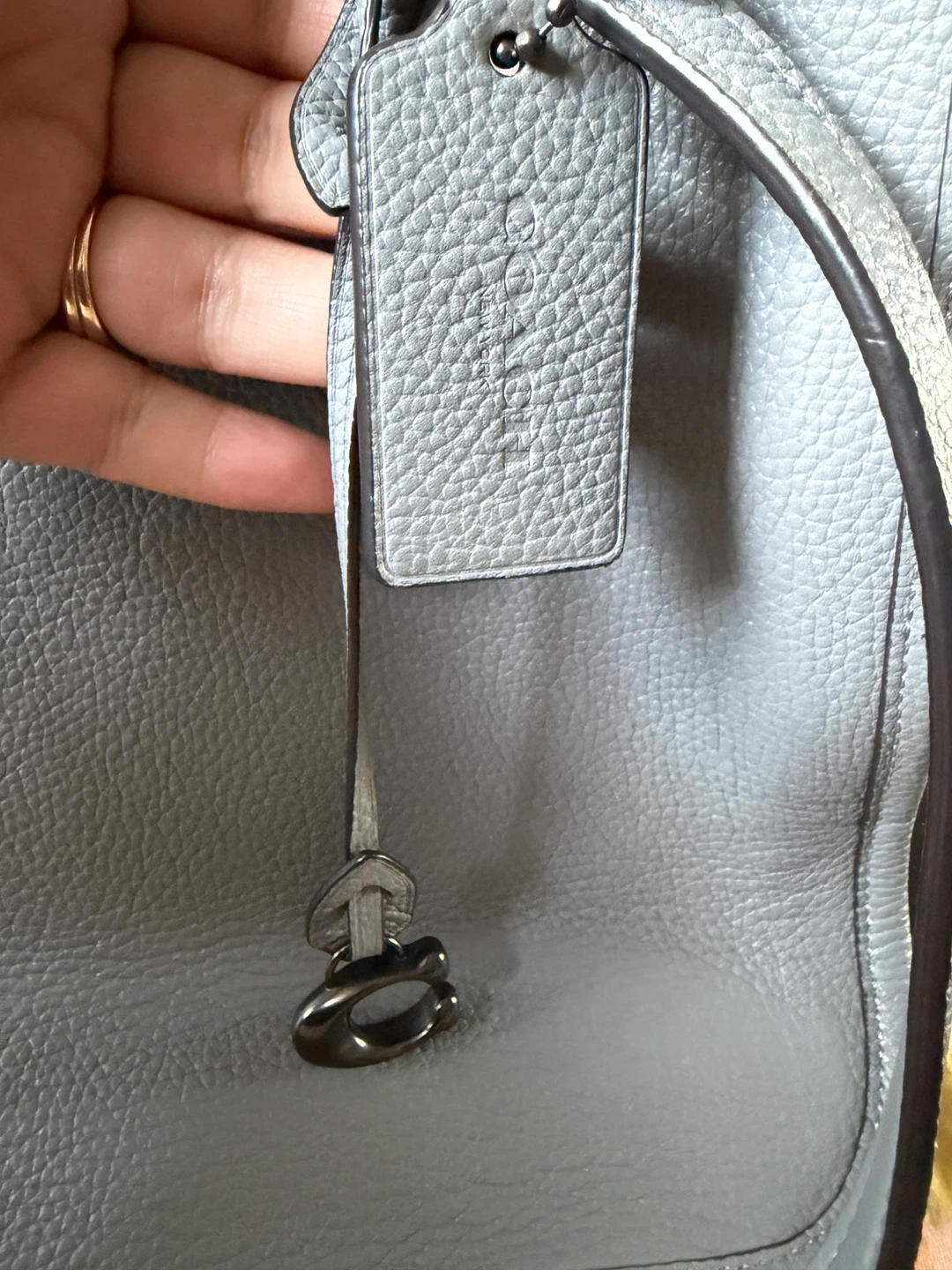 Coach Grey Leather Tote Bag - photo 3