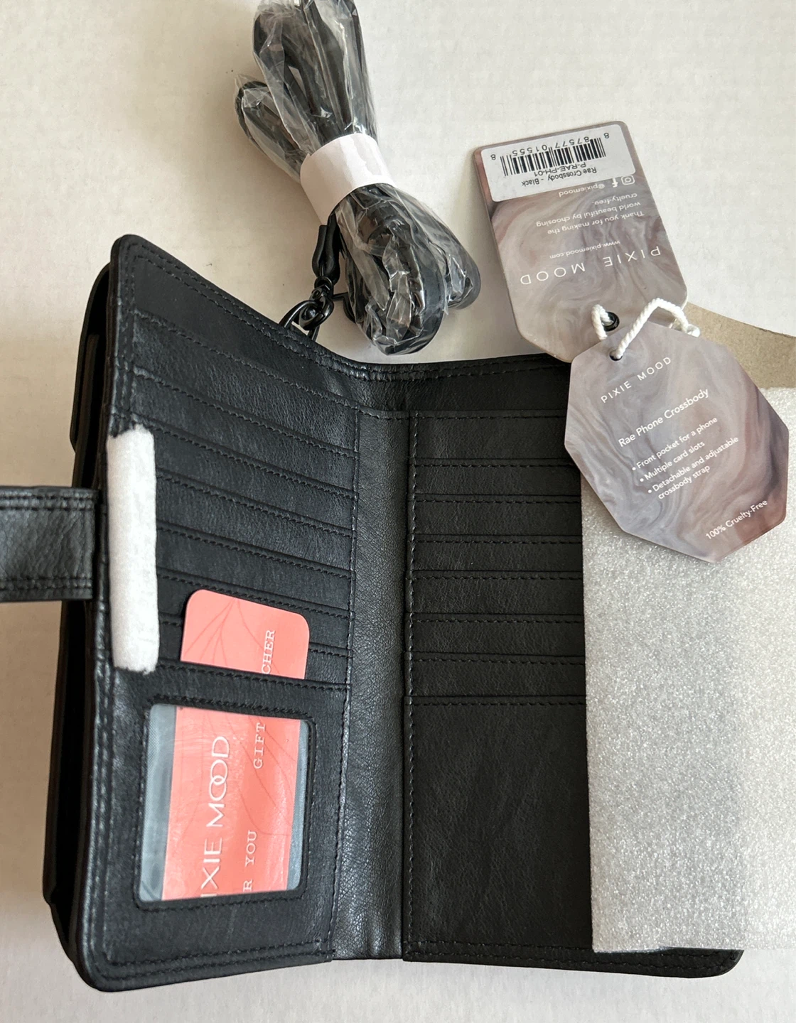 Pixie Mood Rae Phone Crossbody Bag - Black - photo 4