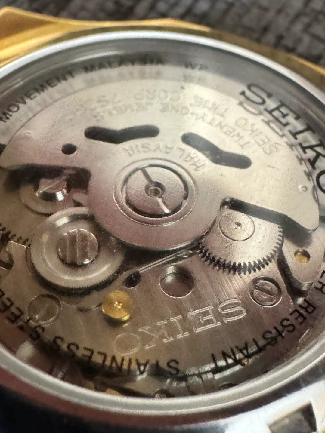 Seiko 5 SNKK52 “Seikonaut” Automatic Watch 39mm Gold 7S26-03R0 - photo 3