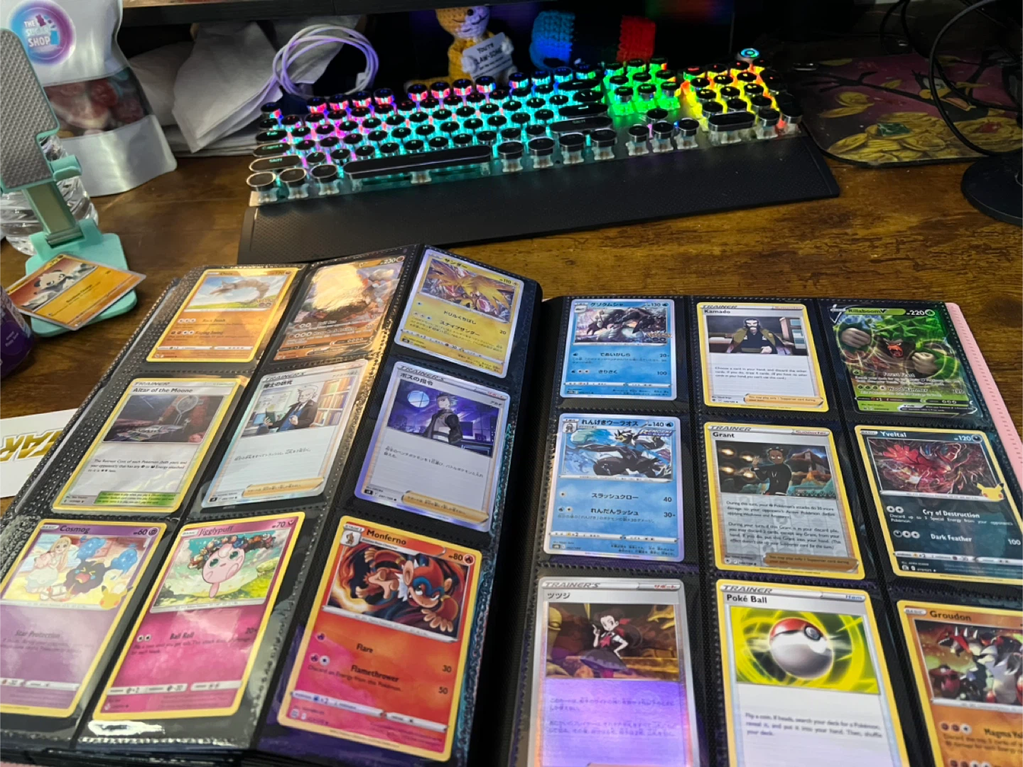 Pink binder number 2 Pokémon cards