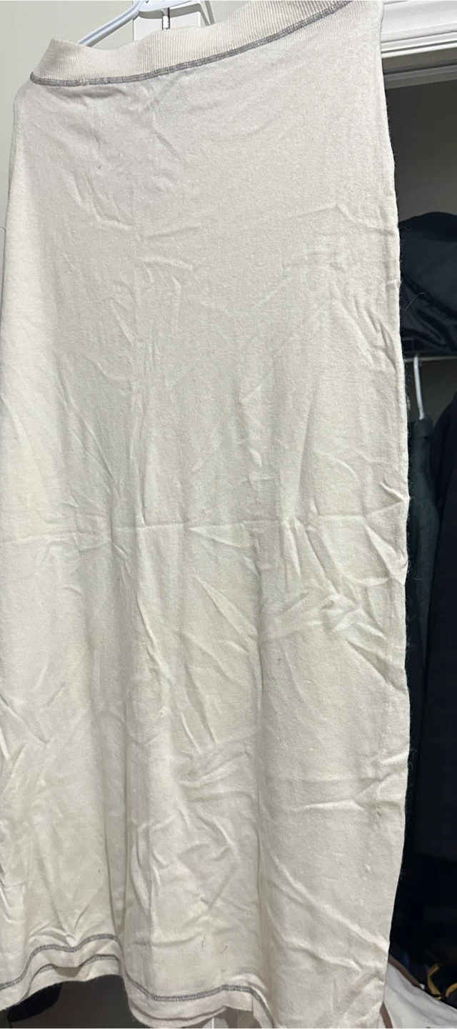 Mac & Jac Cream Long Sleeve Top - Size L