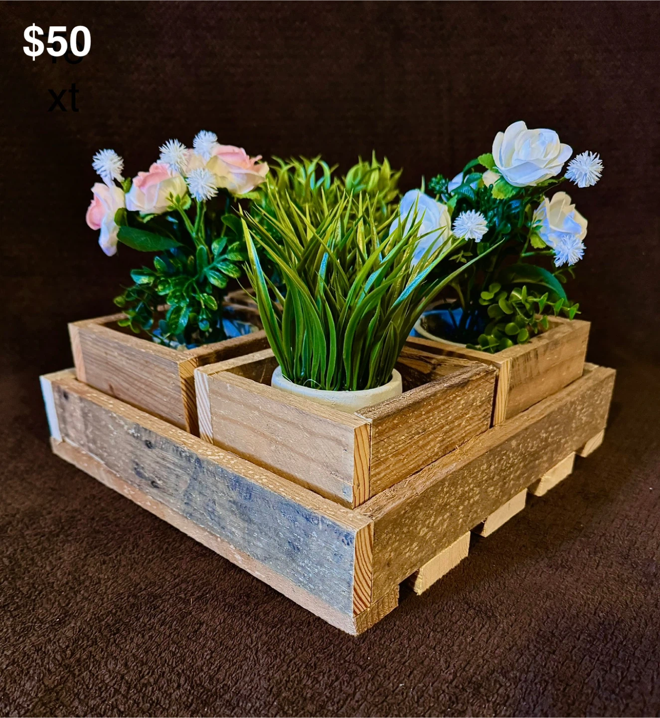 Wooden Planter Sets/Centre piece - photo 3