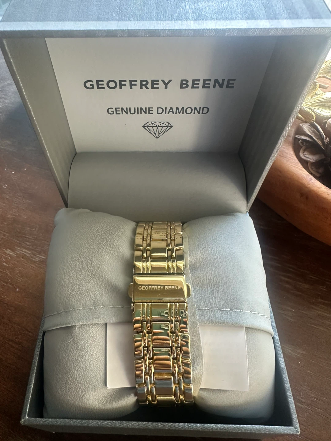 Geoffrey Beene Men's Gold Link Watch - photo 3