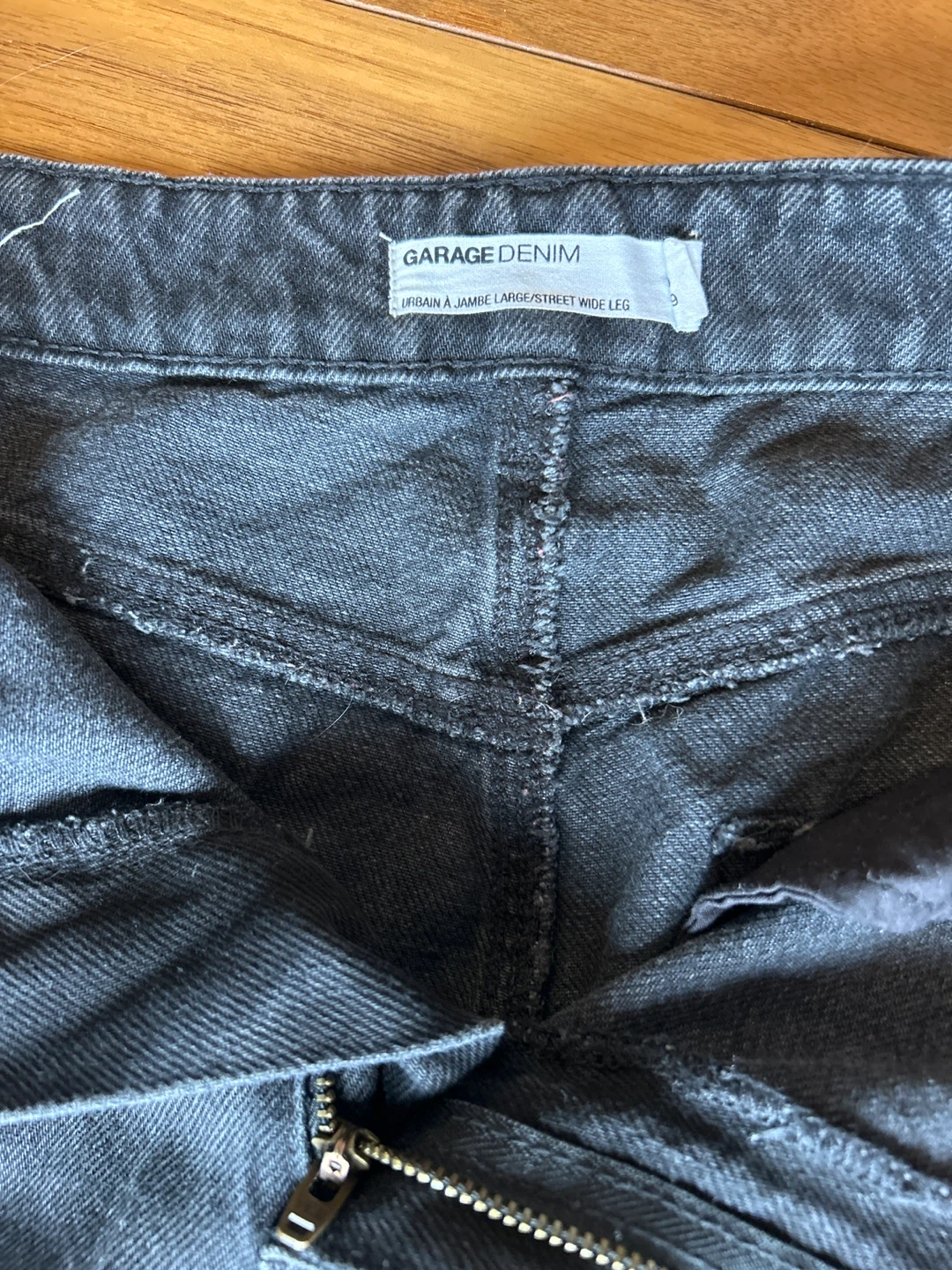 Garage Denim Women's Black Wide Leg Jeans Size 3 - photo 2
