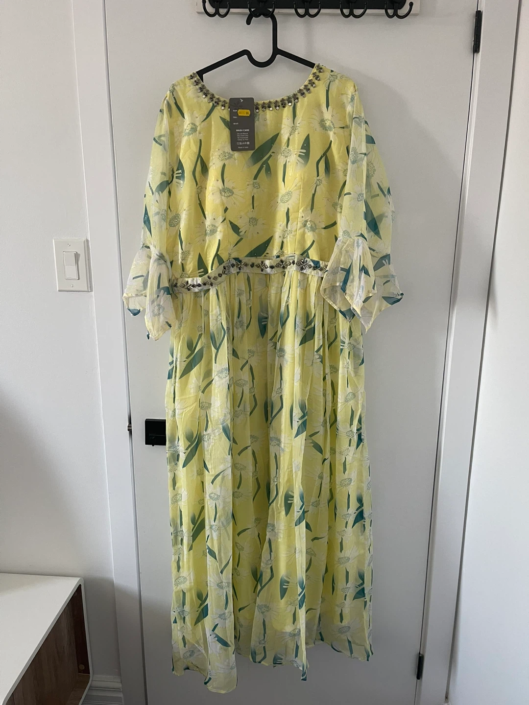 Women's Yellow Floral Dress - Size XXL - photo 2