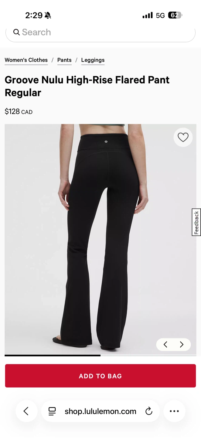 Lululemon Groove Nulu High-Rise Flared Pants Regular Black - photo 2