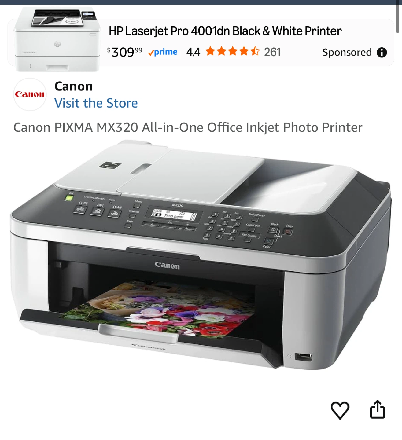 Canon PIXMA MX320 All-in-One Office Inkjet Printer - photo 5