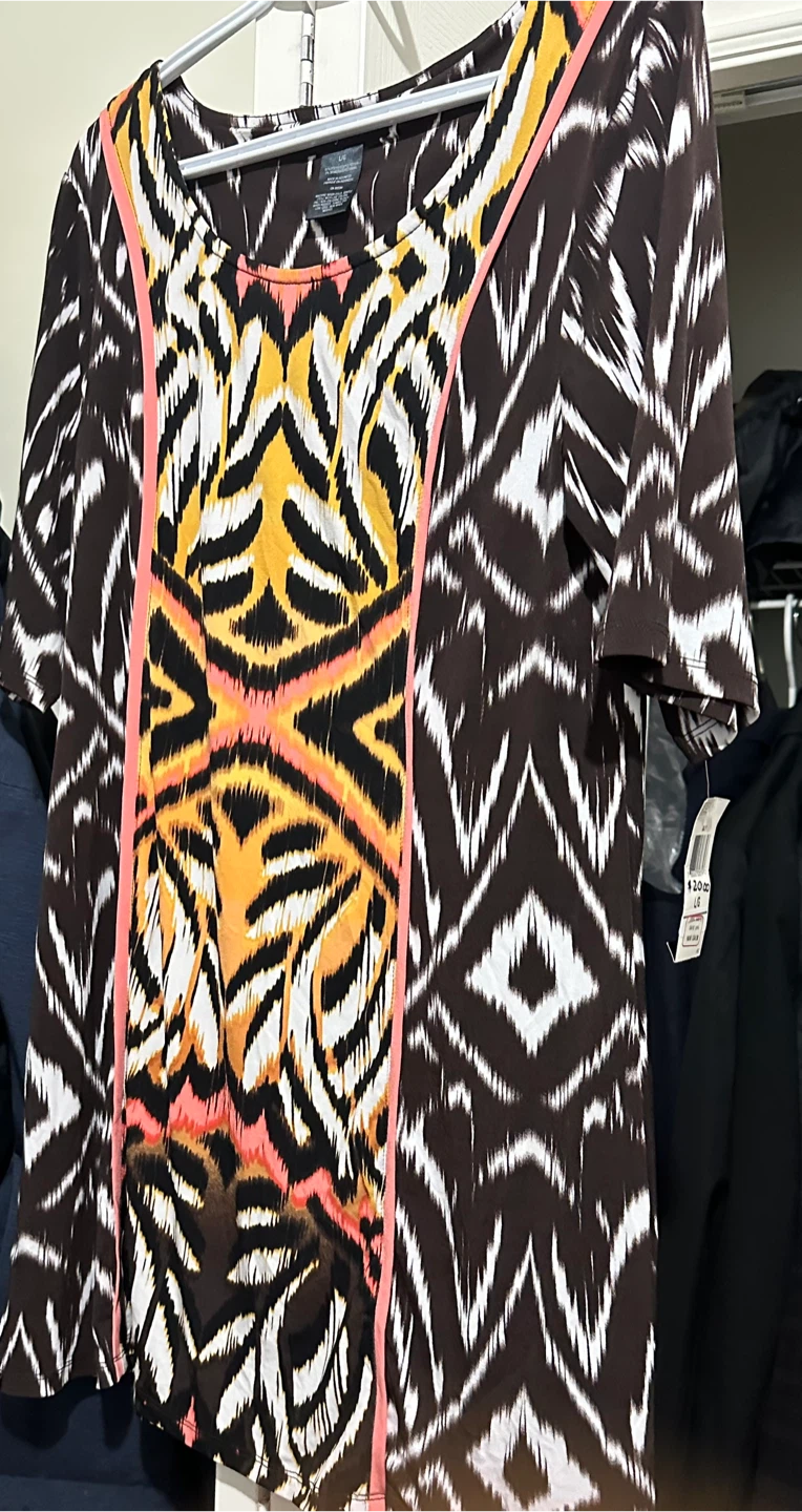 L/G Women's polyester printed dress / top