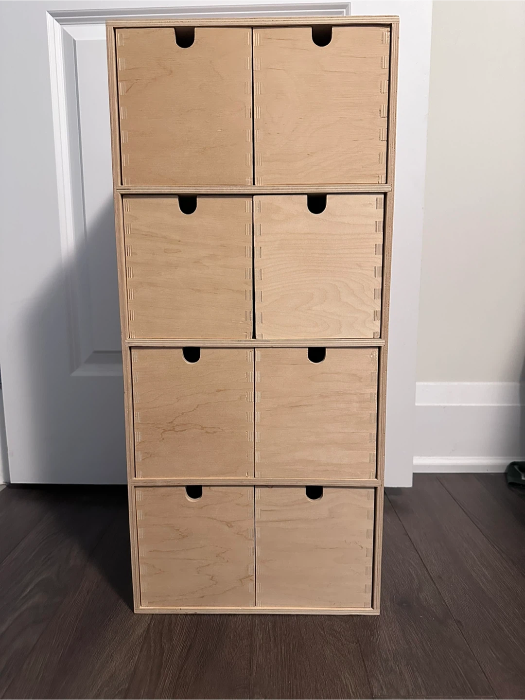Wooden 8 Drawer Storage Unit