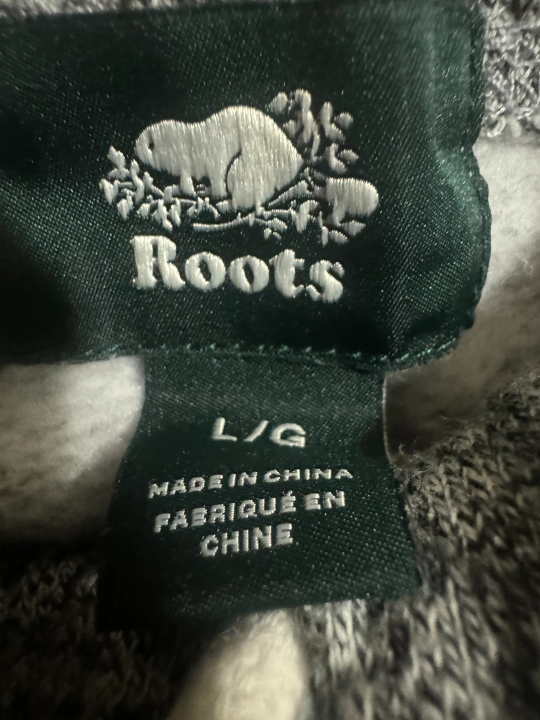 Roots Grey Sweatpants Size L/G - photo 5
