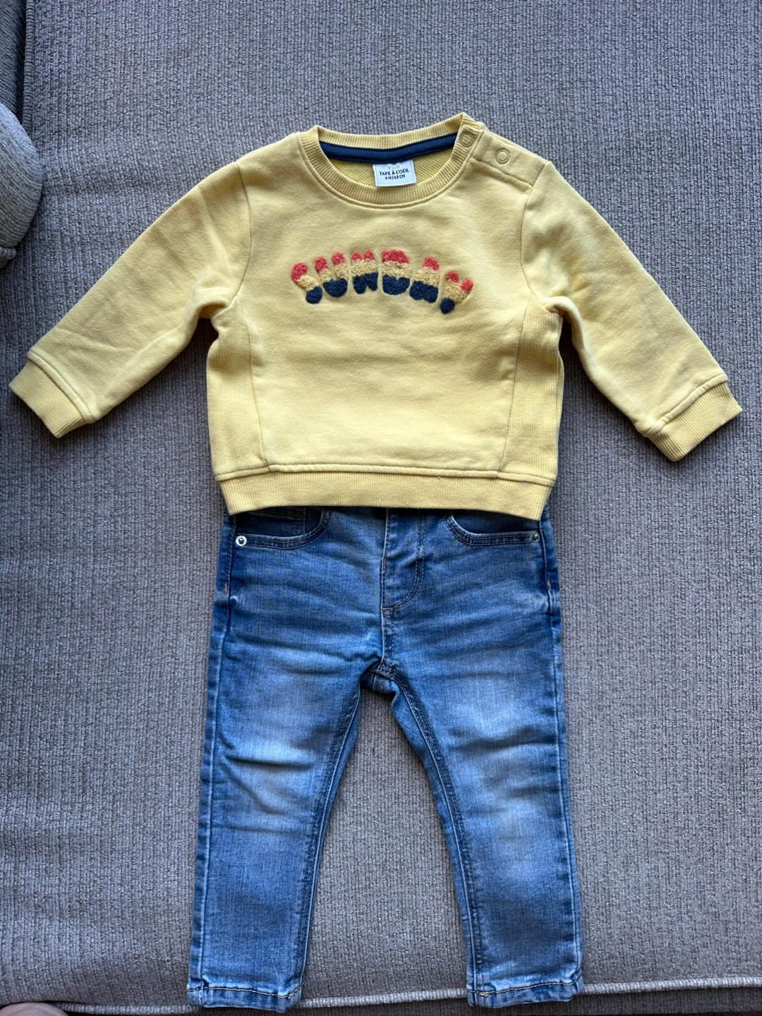 Kids' Long Sleeve shirts (7) and Jeans(2)