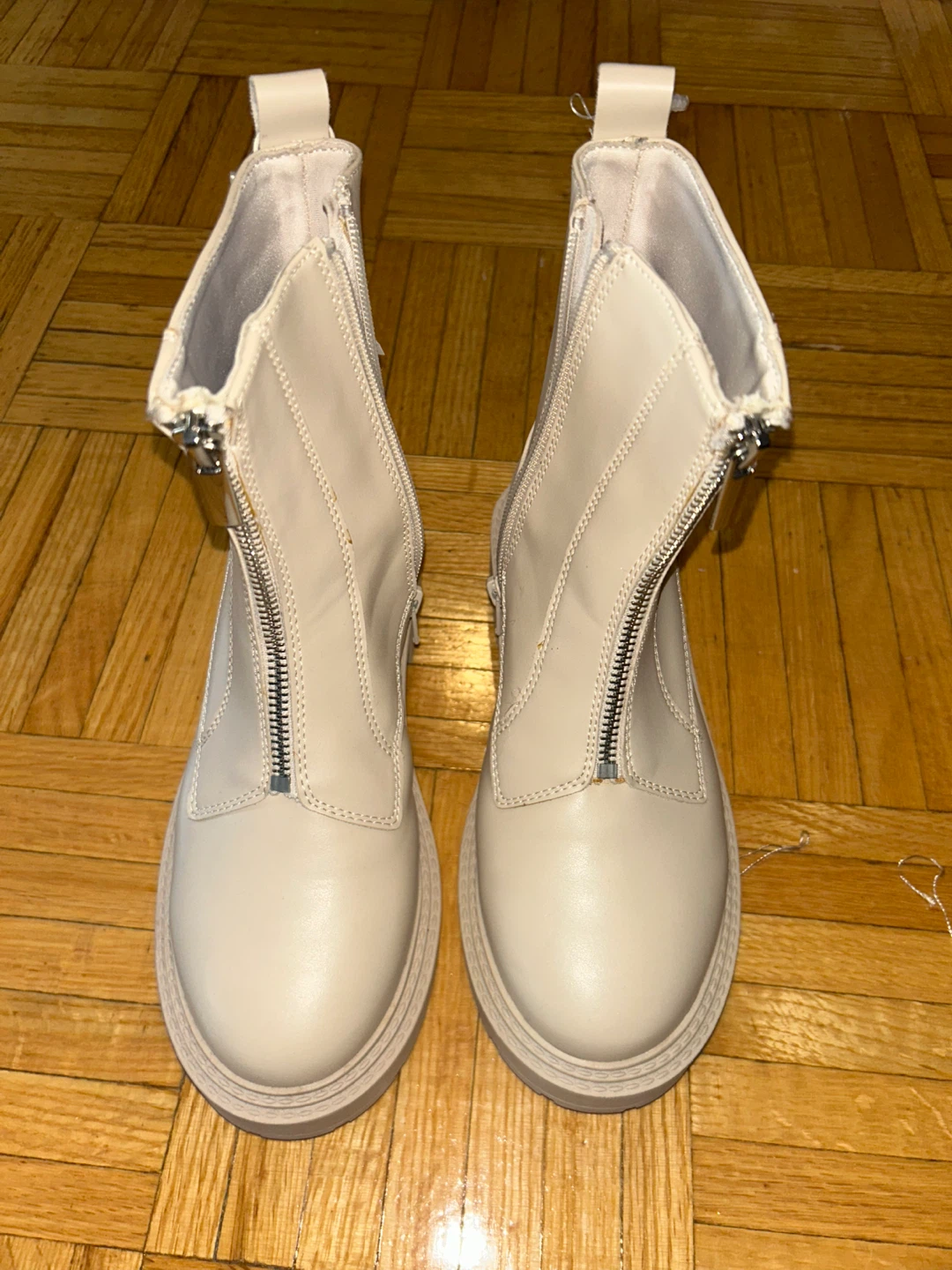 Cream Zara Boots