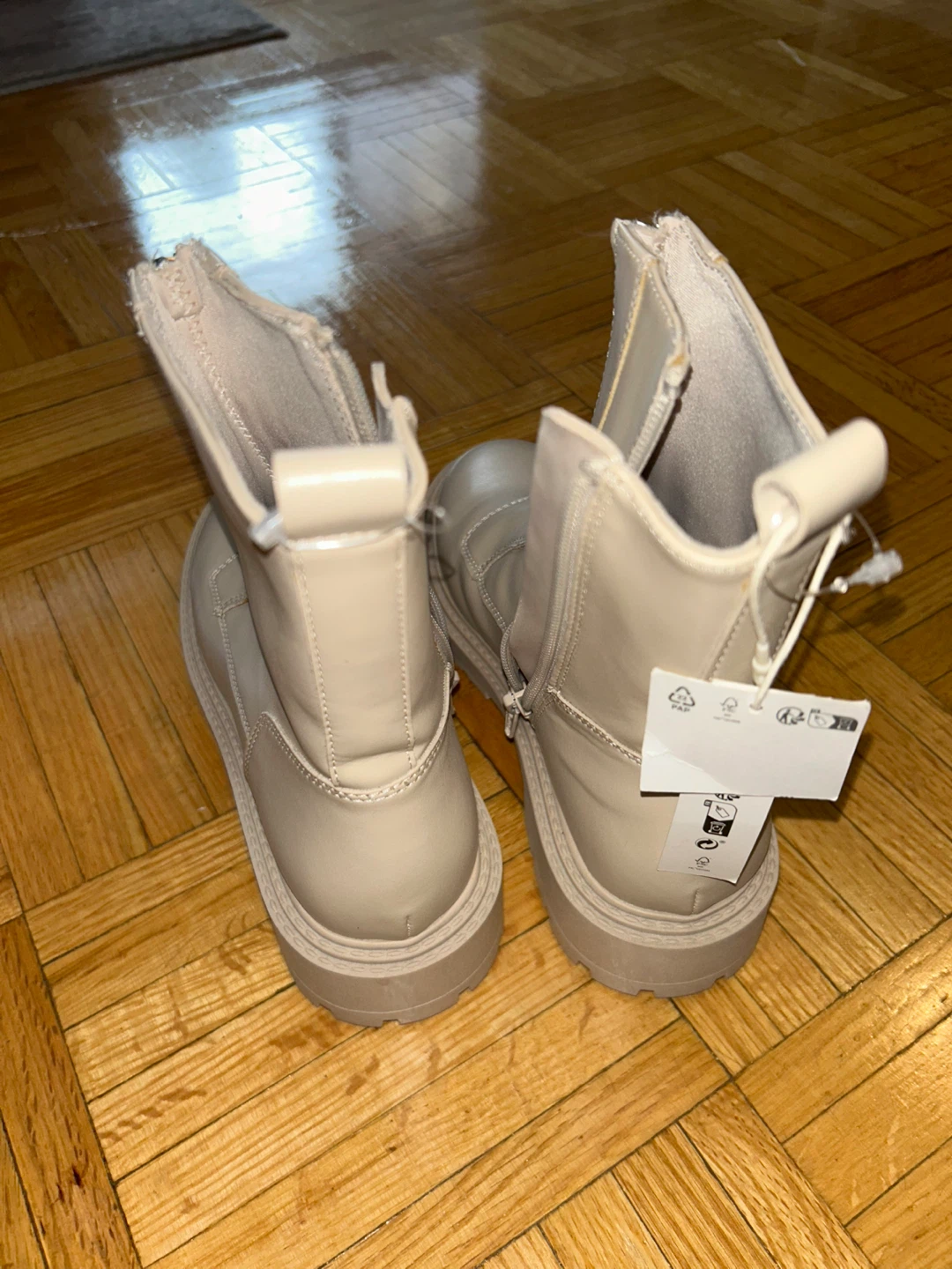Cream Zara Boots - photo 3