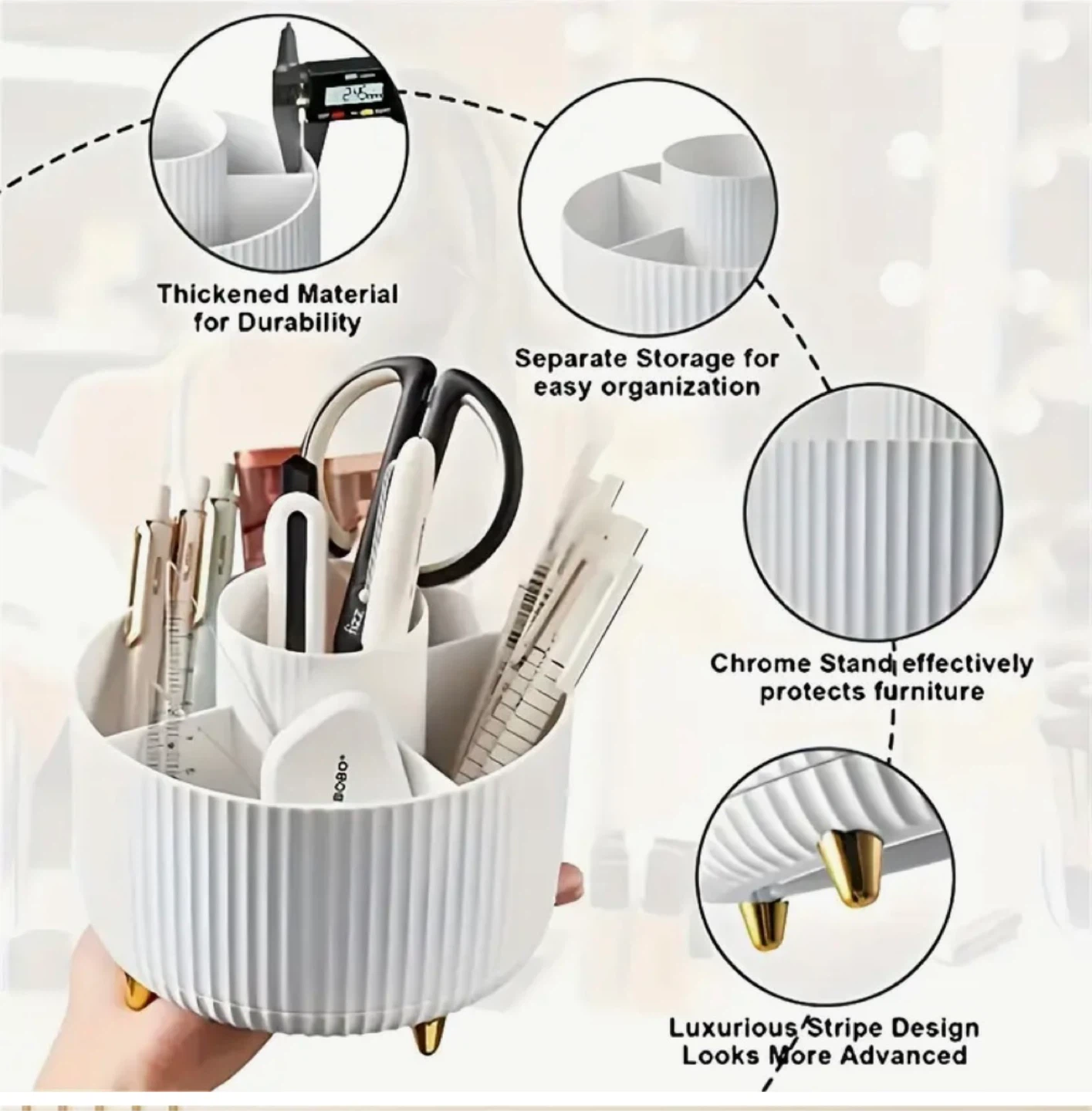 Rotating Makeup Organizer Holder - photo 3