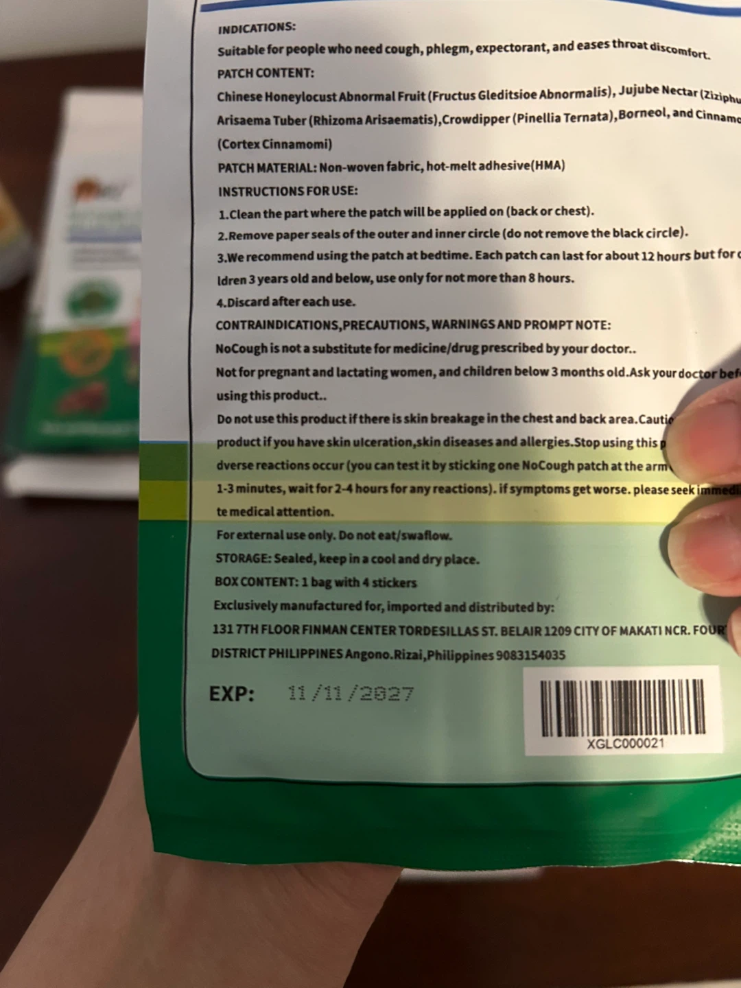 Mei NoCough Cough Relief Patches - 3 Bags - photo 2
