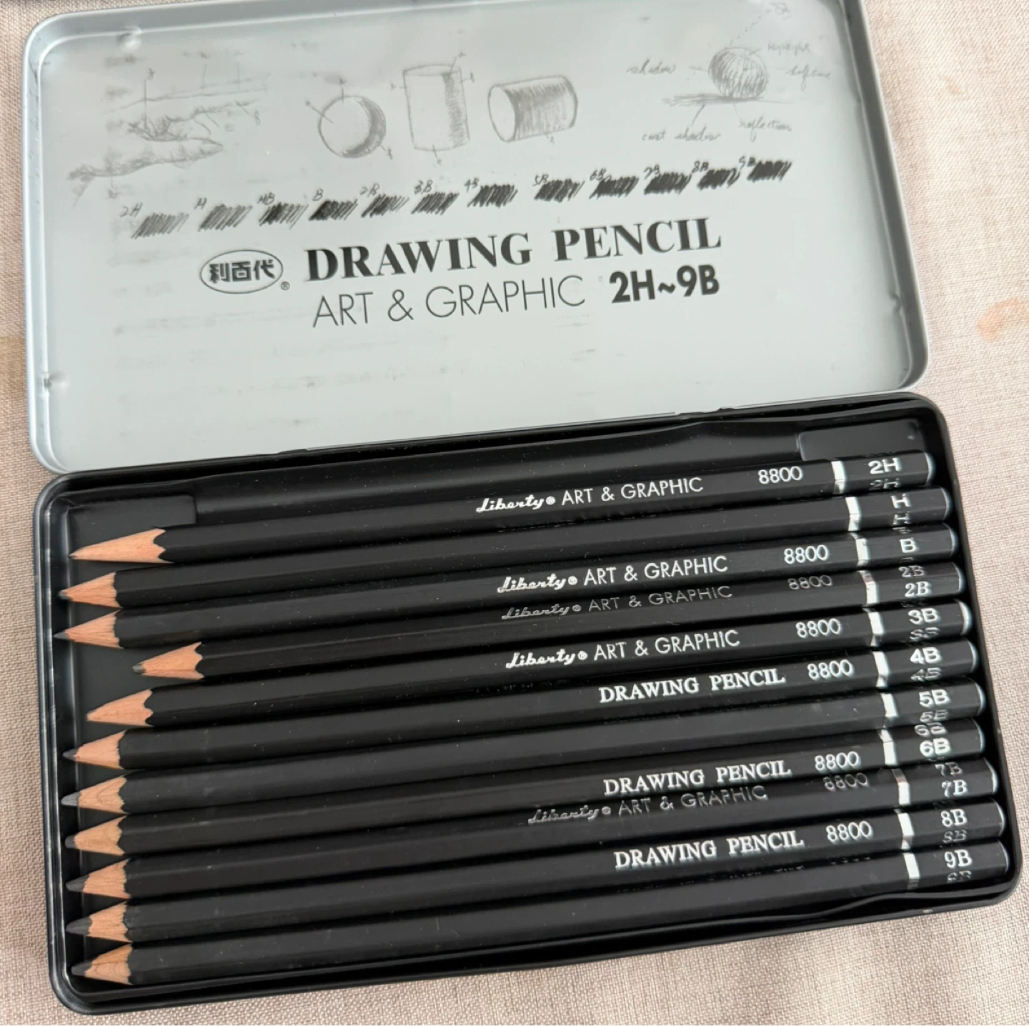 Liberty Art & Graphic Drawing Pencils 2H~9B - photo 2