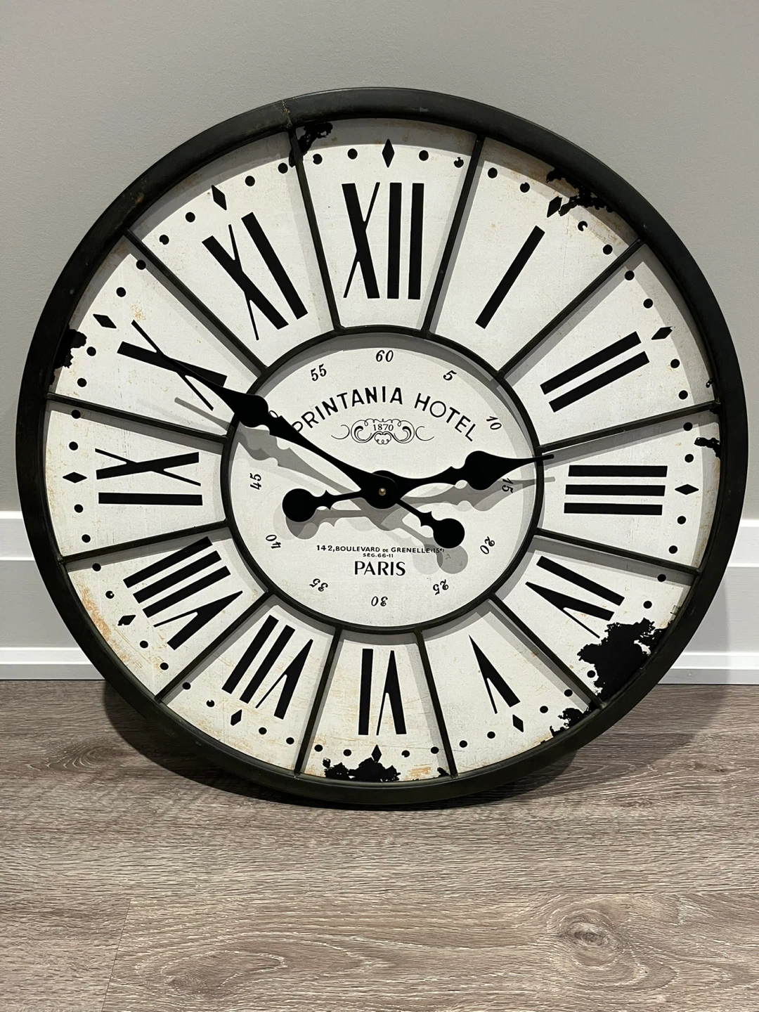 Large Vintage-Looking Wall Clock