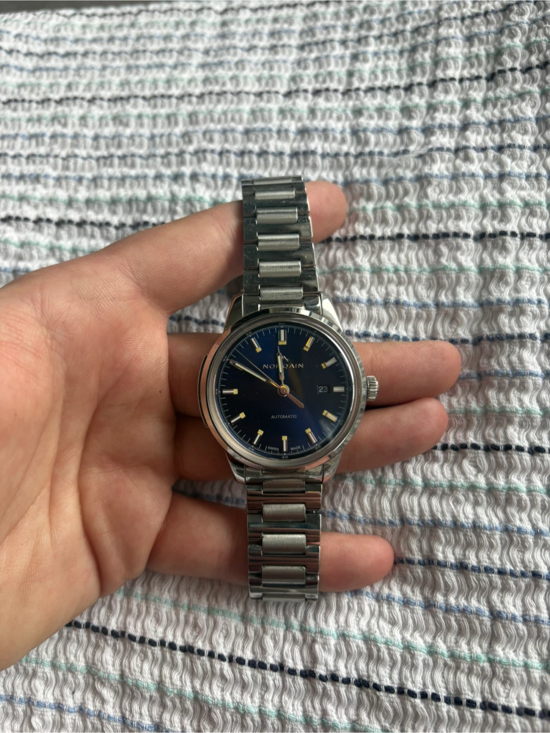 NORQAIN Automatic Stainless Steel Men's Watch