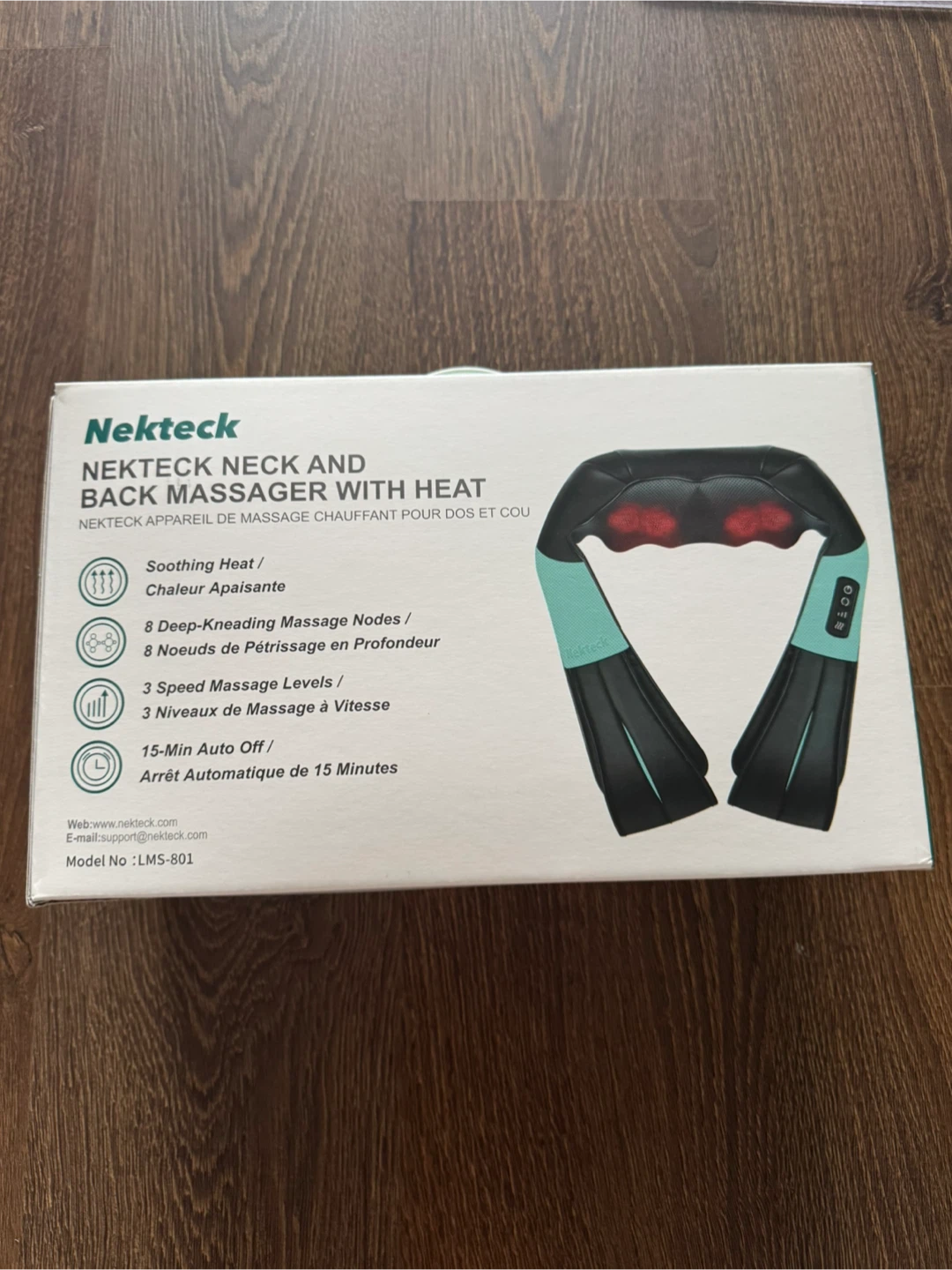 Nekteck Neck and Back Massager with Heat