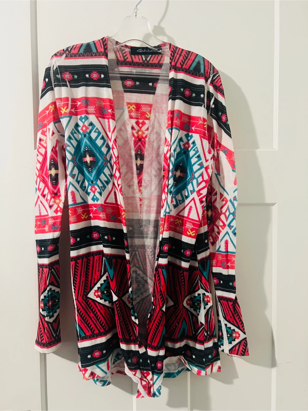 Women's Boho Aztec Print Cardigan