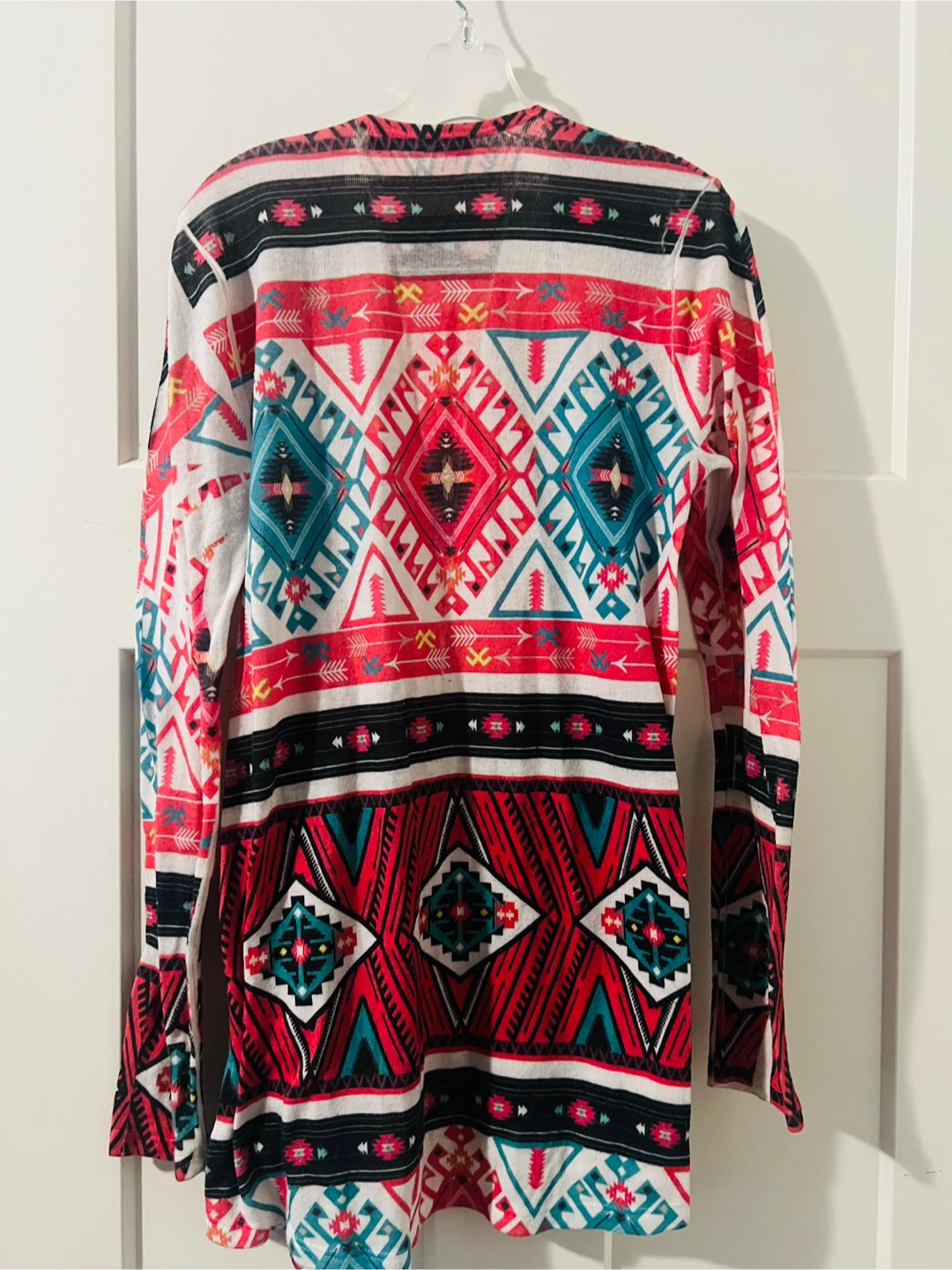 Women's Boho Aztec Print Cardigan - photo 2