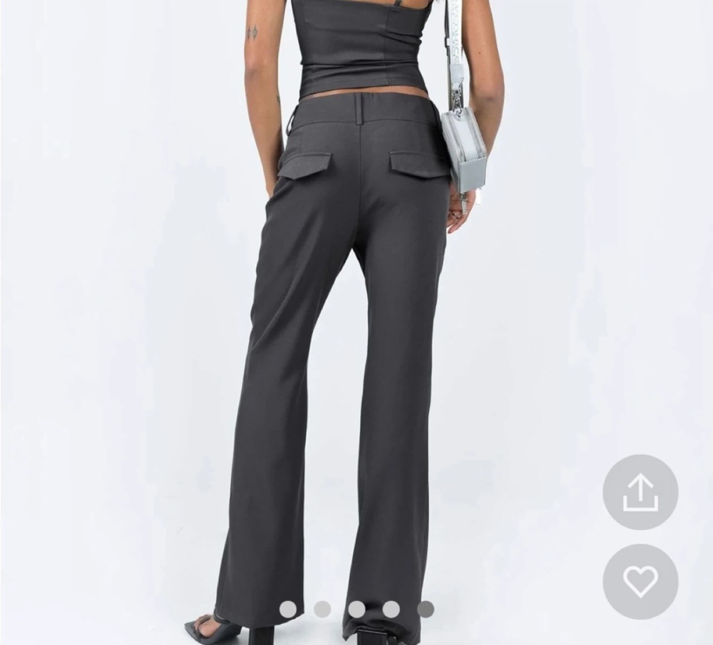Princess Polly Archette Pants - Slate US 12 - photo 4